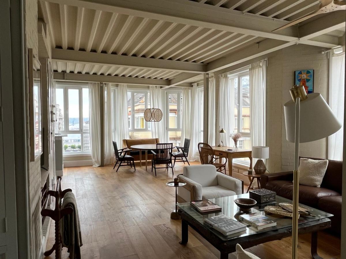 Espectacular Apartamento En El Centro De La Ciudad A Coruña Exteriör bild