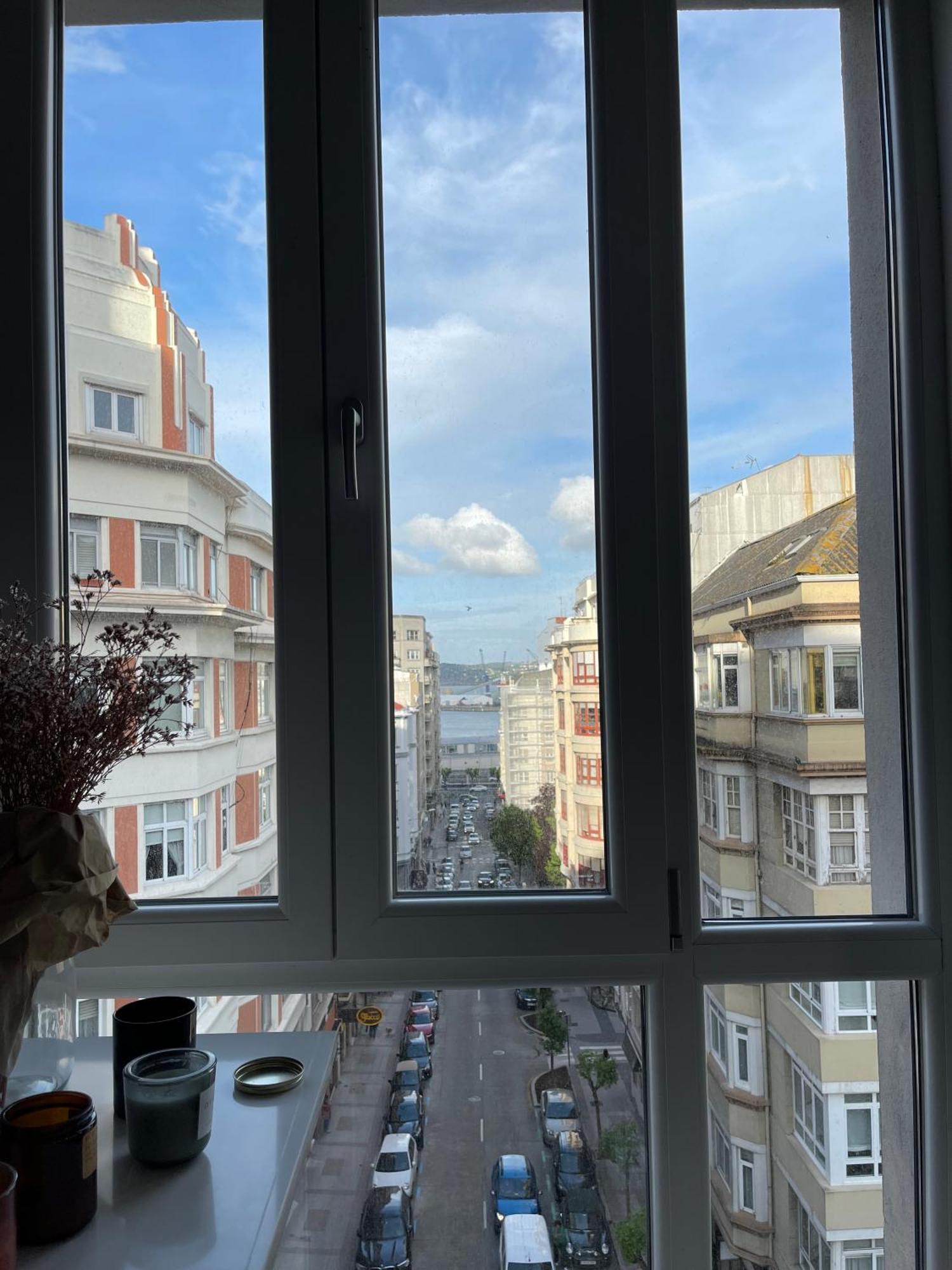 Espectacular Apartamento En El Centro De La Ciudad A Coruña Exteriör bild